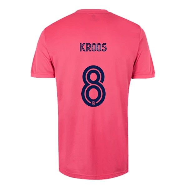 Camiseta Real Madrid Segunda equipo NO.8 Kroos 2020-2021 Rosa